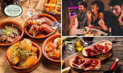 2-gangen tapasdiner bij Professor Brasserie