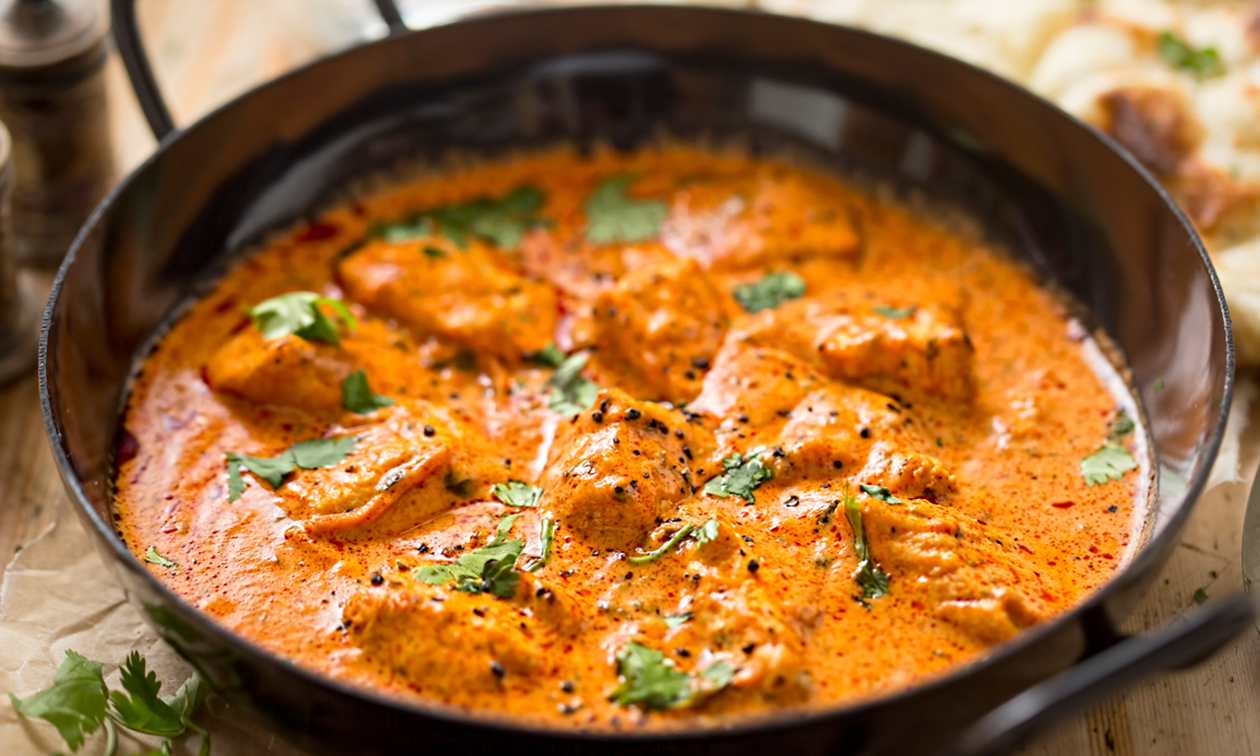 Indiaas 2-gangendiner + naanbrood of rijst voor afhaal bij Punjabi Kipcurry House