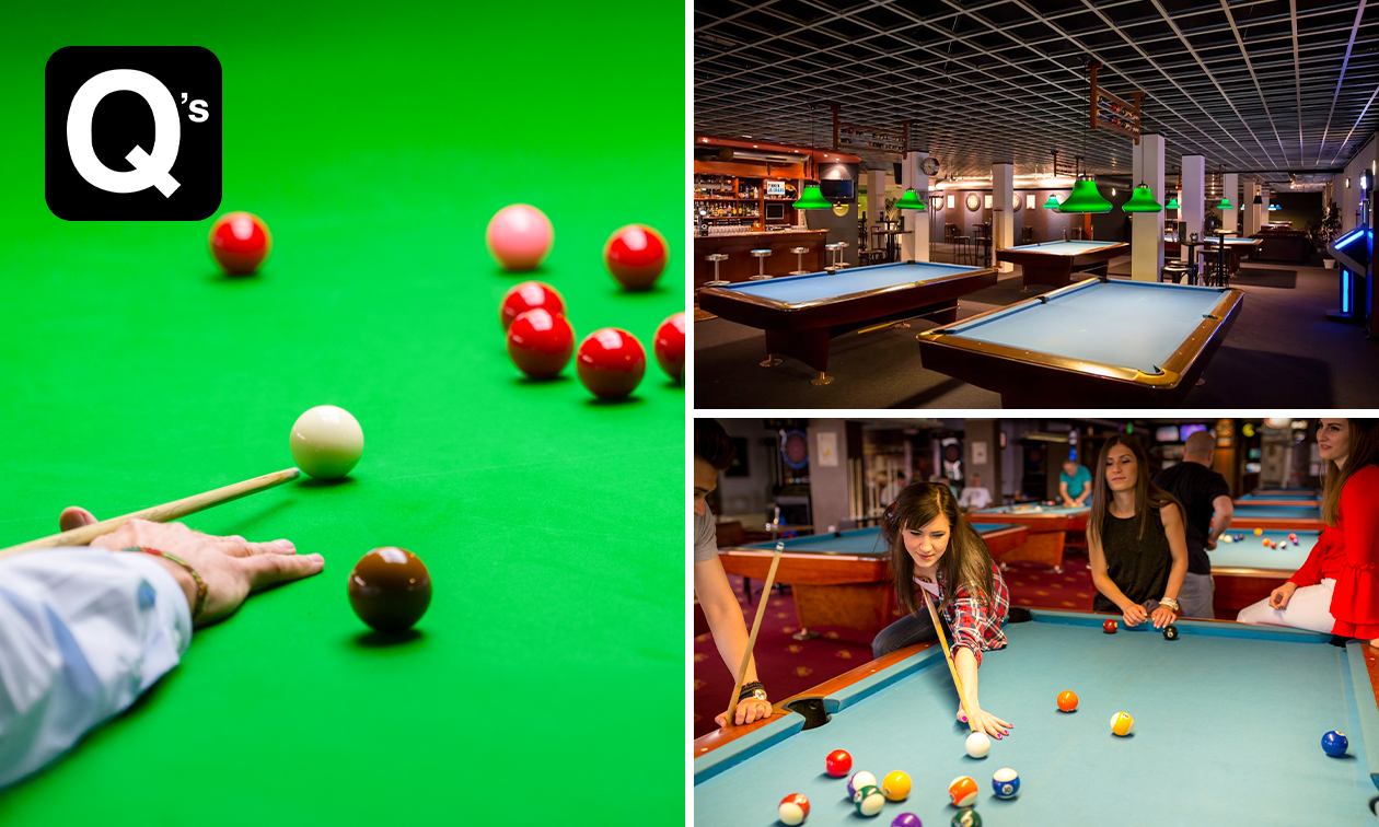 1 of 2 uur poolen of snookeren