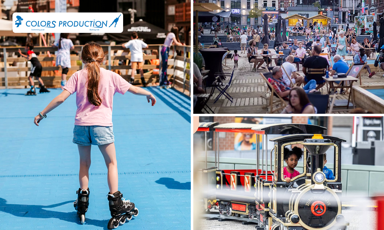 5 tours de carrousel ou de petit train + accès piste de roller (2h) + boisson au Quartier d'été