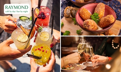 Fles cava of 2 cocktails + 2 kroketten bij Raymond
