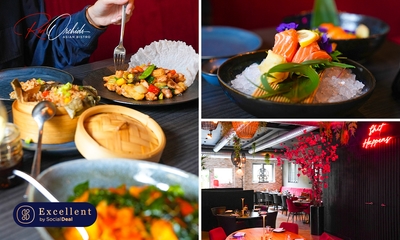 Shared dining-diner (8 gerechten) bij Red Orchids Asian Bistro