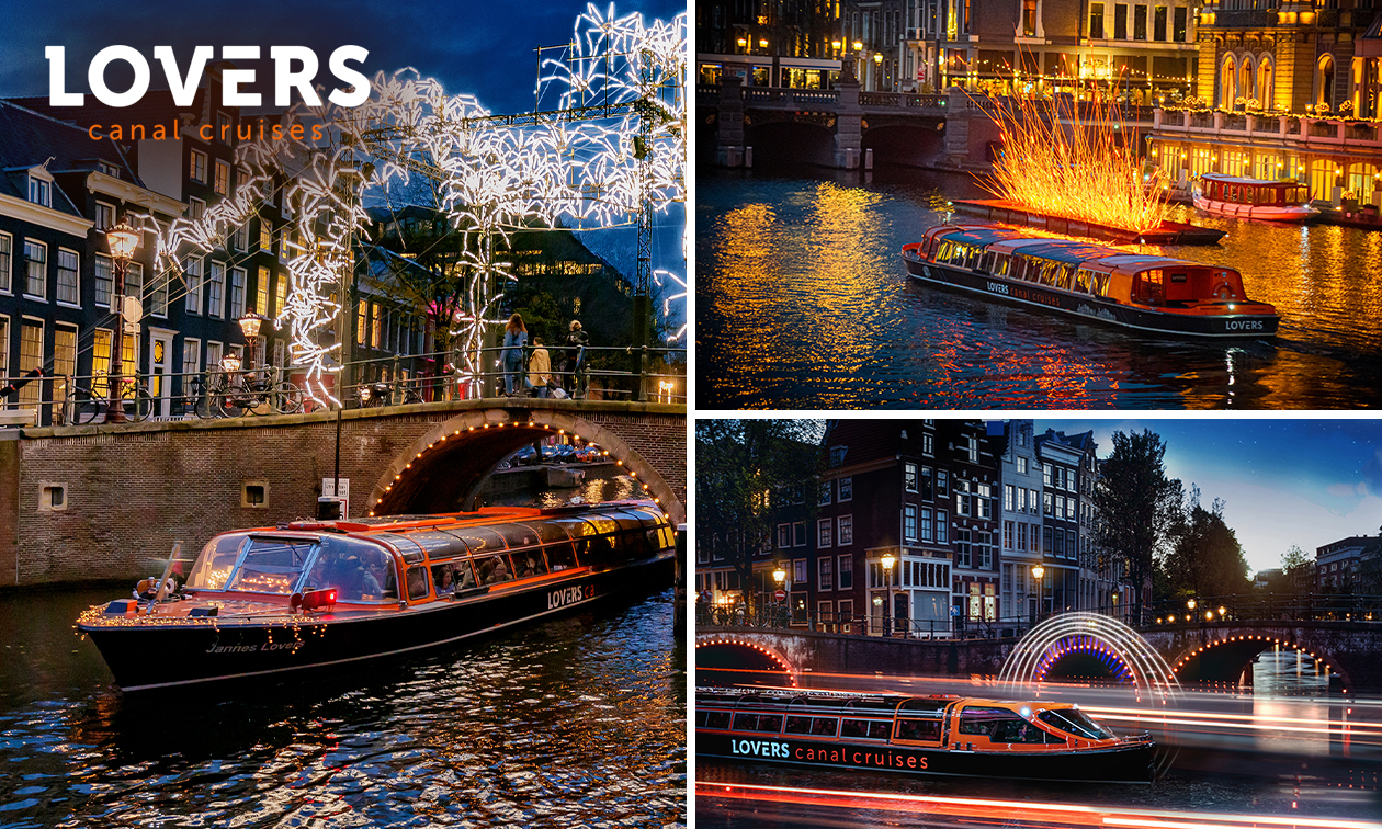 Rondvaart (75 min) + evt. onbeperkt drankjes tijdens Amsterdam Light Festival