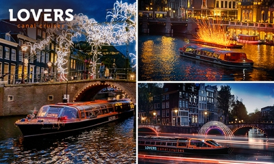 Rondvaart (75 min) + evt. onbeperkt drankjes tijdens Amsterdam Light Festival