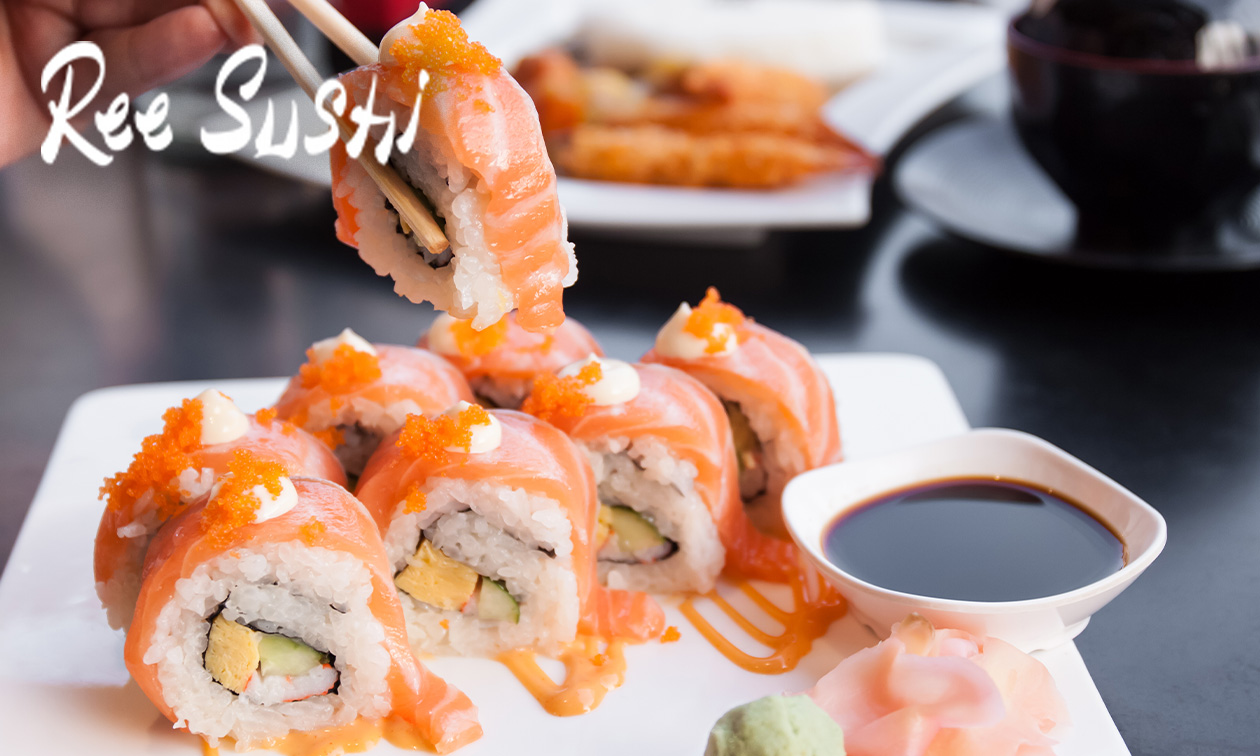 All-You-Can-Eat sushi (zonder tijdslimiet) bij Ree Sushi