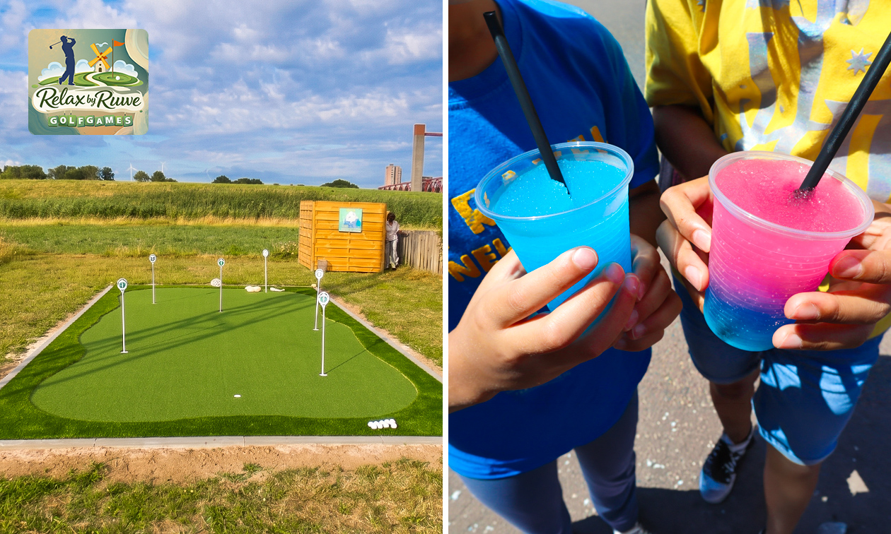 Golfspellen (60 min) + drankje of slushpuppy in Spijkenisse