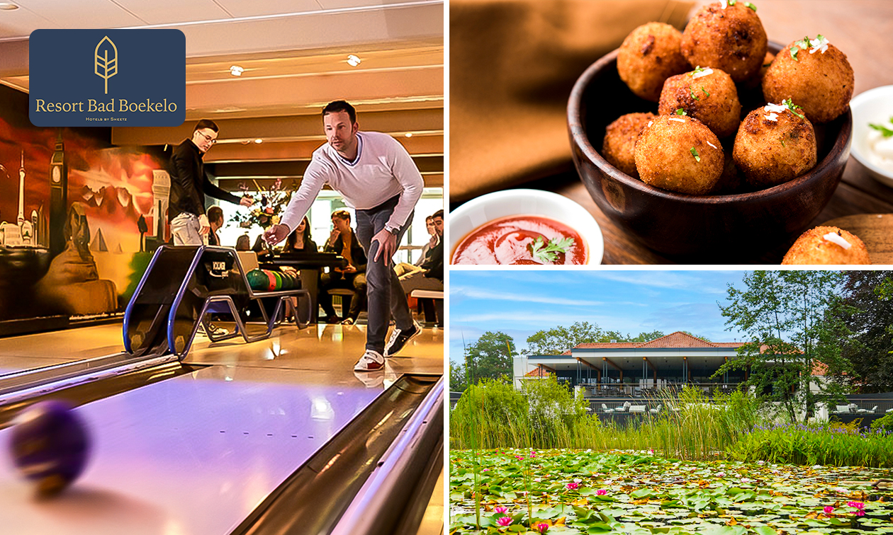 1 uur bowlen + porte bitterballen bij Resort Bad Boekelo