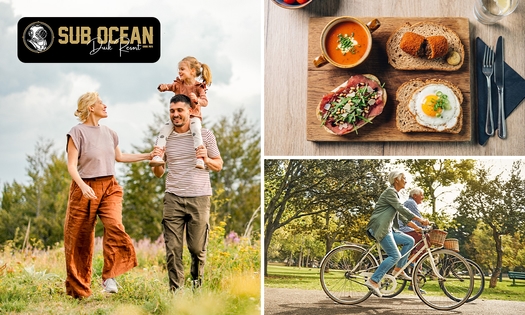 12-uurtje naar keuze of wandel- of fietsarrangement bij Resort Sub Ocean