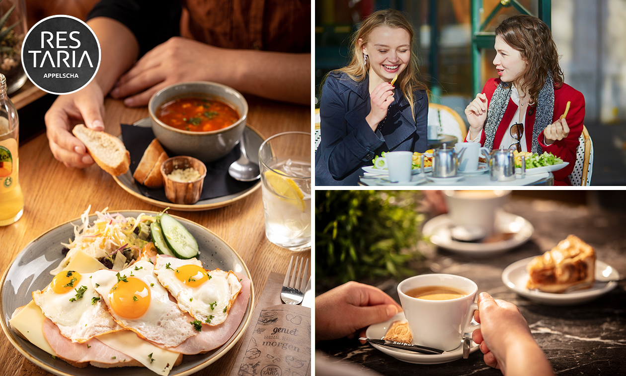 3-gangen keuzelunch bij Restaria Appelscha