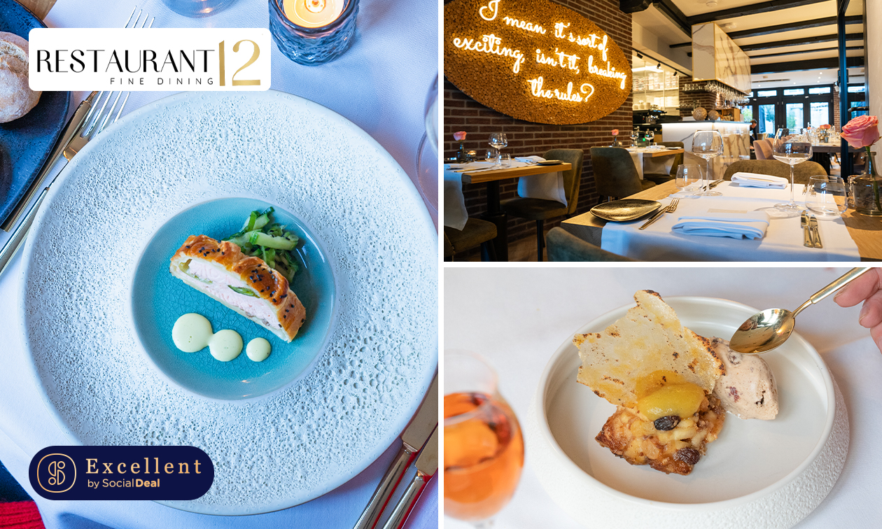 4-gangen fine dining-diner van de chef + evt. welkomstdrankje bij Restaurant 12 4-gangen fine dining-diner van de chef + evt. welkomstdrankje bij Restaurant 12