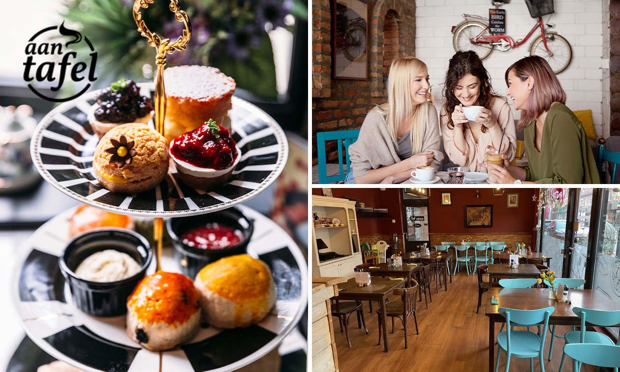 Luxe high tea (1,5 uur) bij Aan Tafel