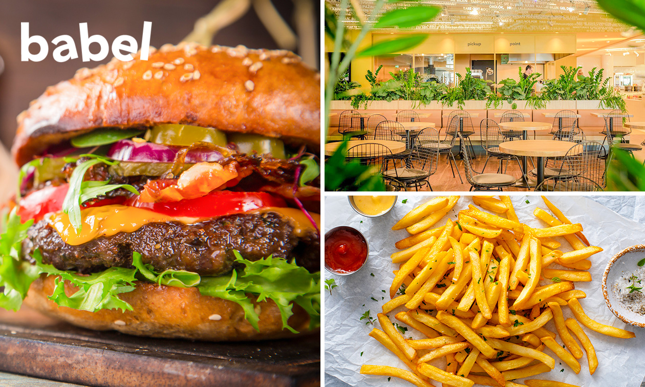 Burger + friet + evt. ijsje bij Restaurant Babel in hartje Amsterdam