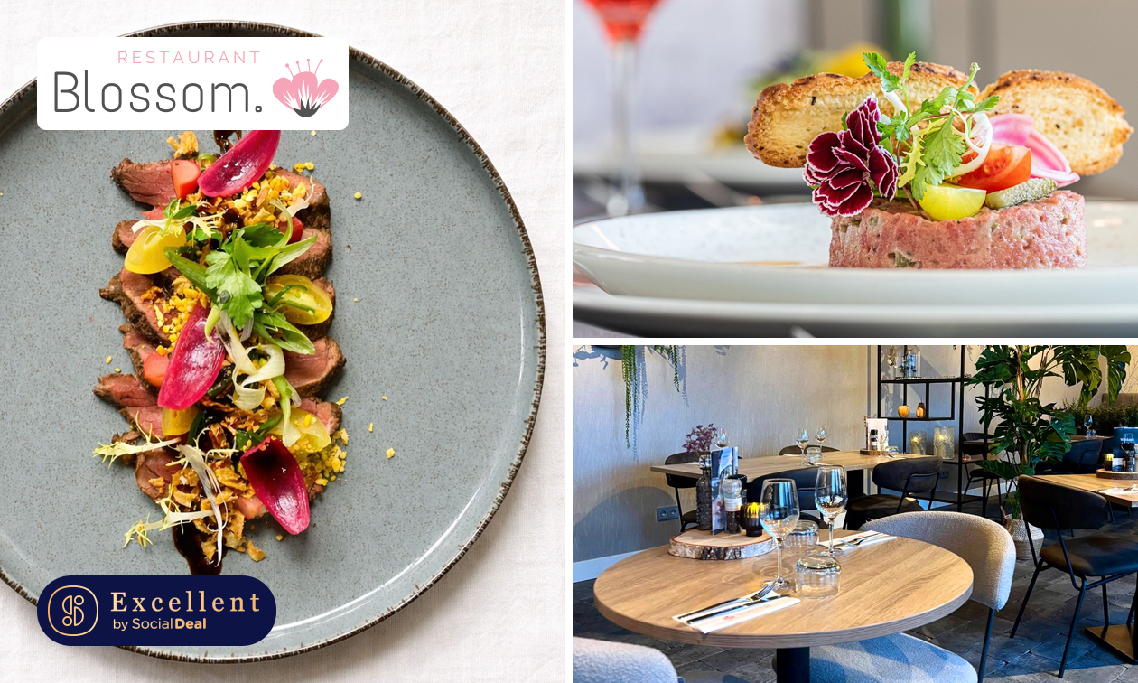 4-gangendiner met vrije keuze van de kaart in Restaurant Blossom