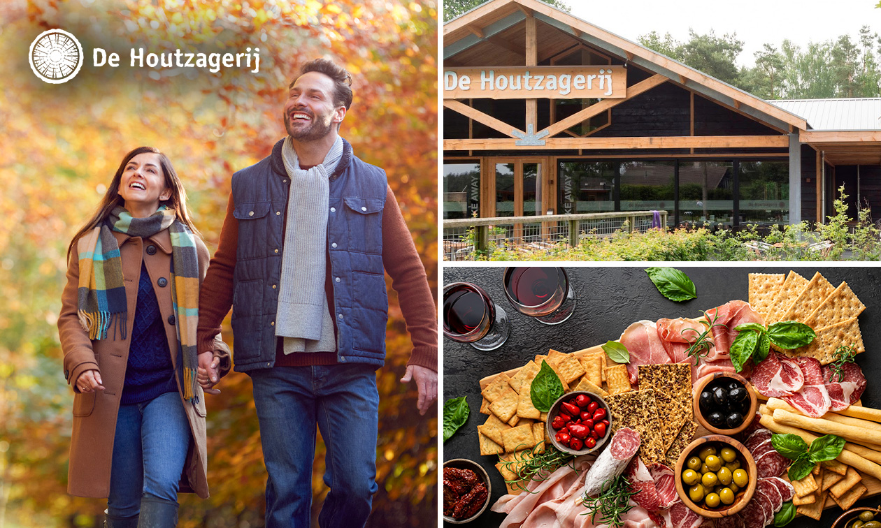 Wandelarrangement met warme drank en gebak + charcuterieplank