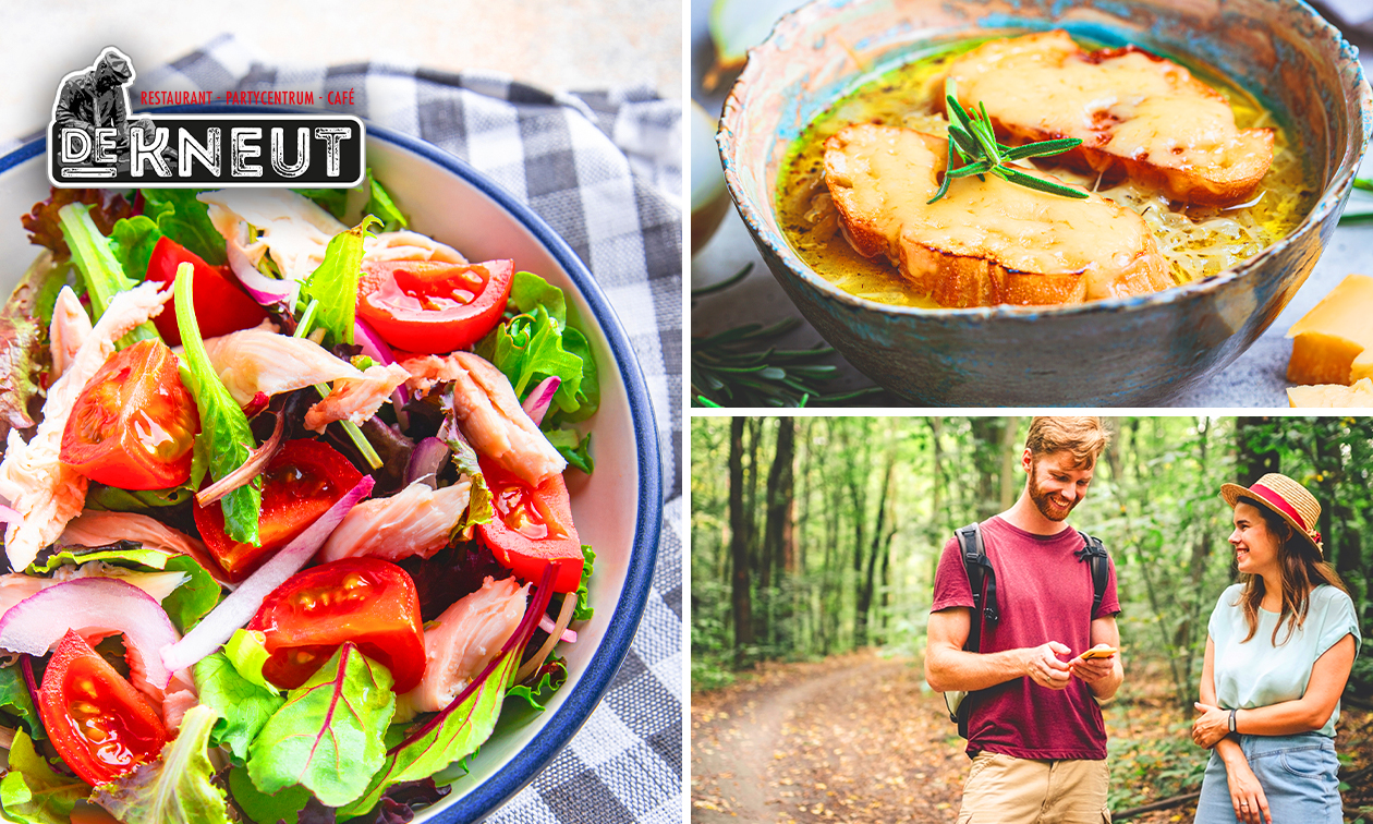 Wandel- of fietsarrangement incl. warme drank, gebak en lunch bij Restaurant De Kneut