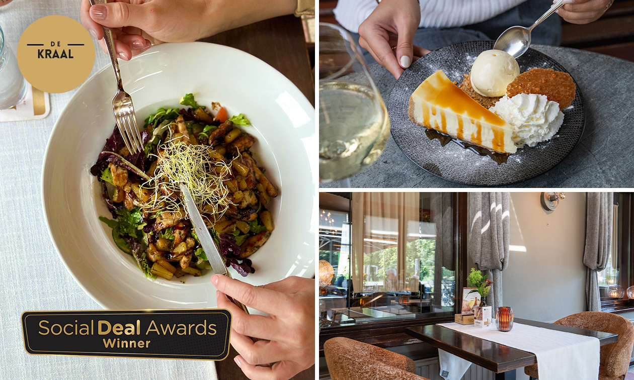 3-gangen keuzediner bij Restaurant de Kraal