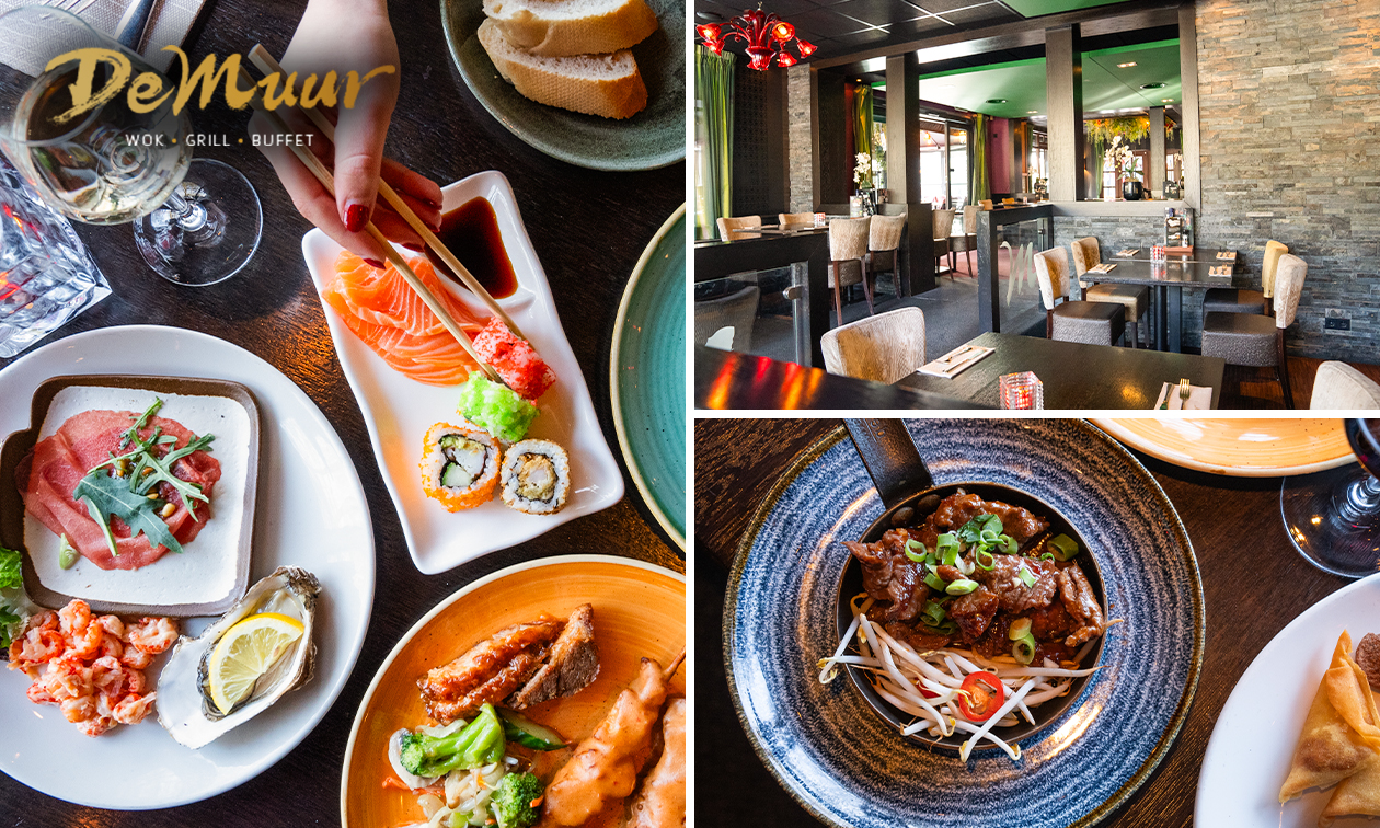 All-You-Can-Eat & Drink (1,5 uur) bij Restaurant De Muur