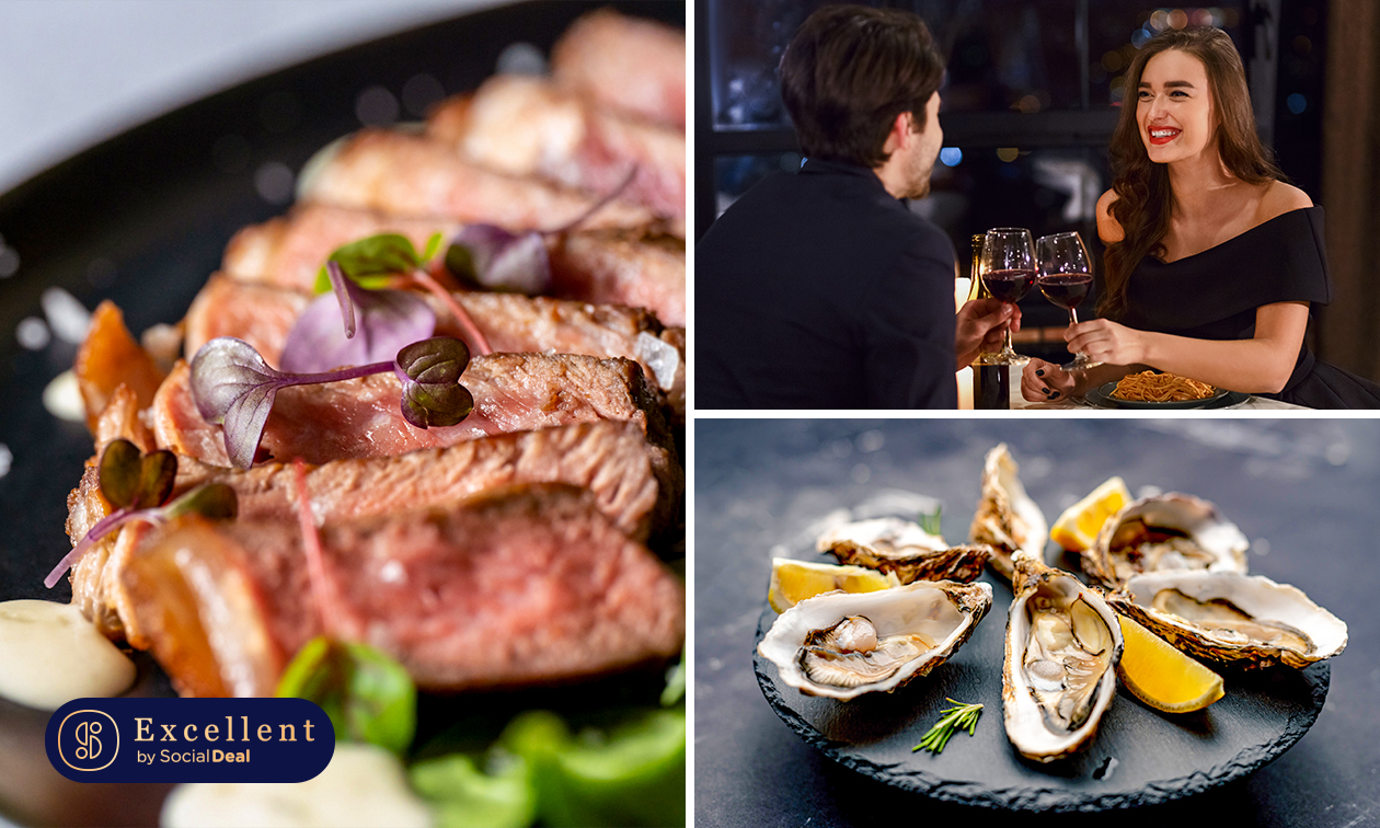 Luxe 3- of 4-gangendiner met vrije keuze van de kaart + amuse