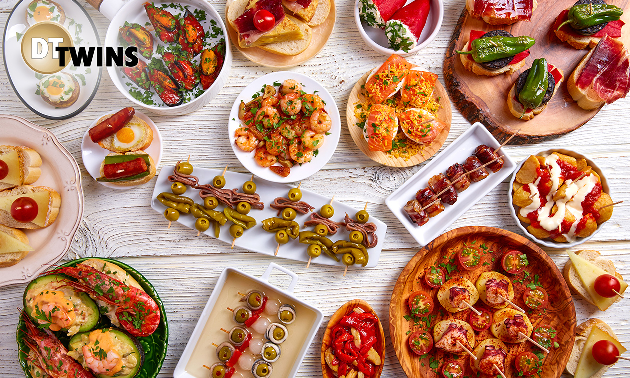 All-You-Can-Eat tapasdiner bij DT Twins (2,5 uur)