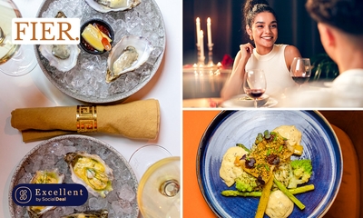 Oesters + hoofdgerecht naar keuze aan de bar