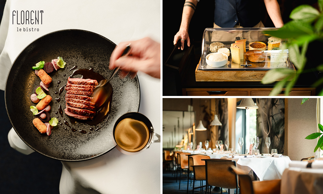 5-, 6- of 7-gangendiner van de chef + amuse bij Restaurant Florent