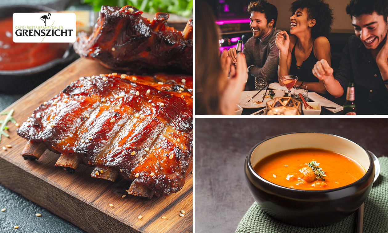 3-gangen keuzediner bij Restaurant Grenszicht