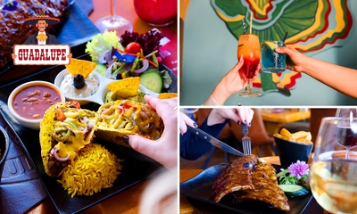 3-gangen keuzediner + nacho's met salsa bij Restaurant Guadalupe