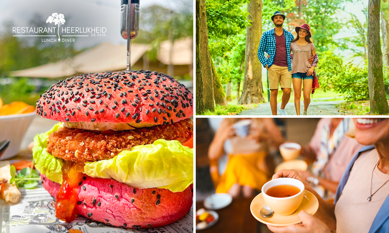 Wandelarrangement incl. drank + gebak + 2-gangenlunch