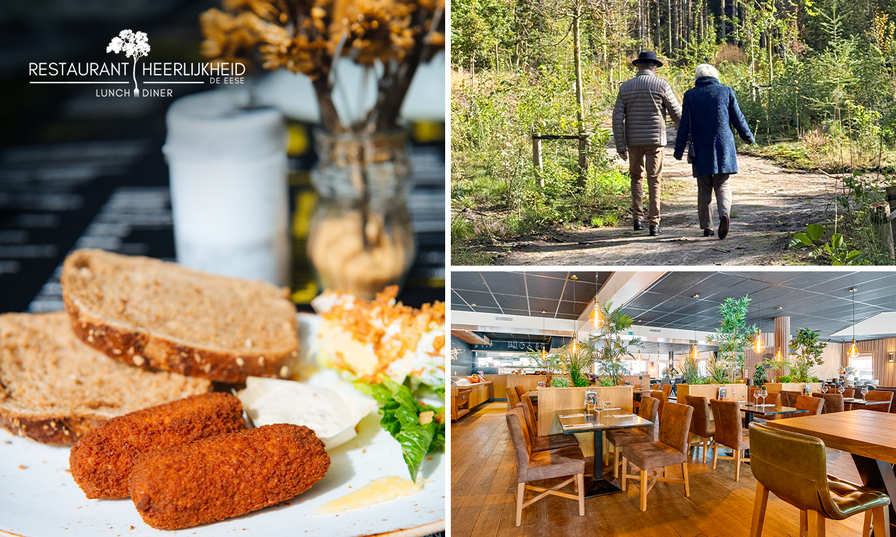 Wandelarrangement incl. drank + gebak + 2-gangenlunch