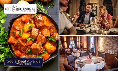 3-gangen keuzediner bij Restaurant Het Kreitenhuys