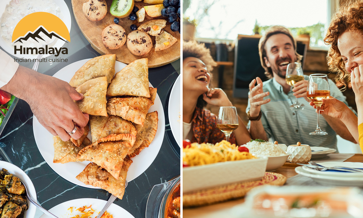 Rijsttafel om af te halen bij Himalaya