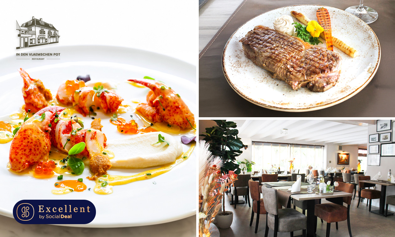 3-gangen keuze- of kreeftdiner bij Restaurant In den Vlaemschen Pot