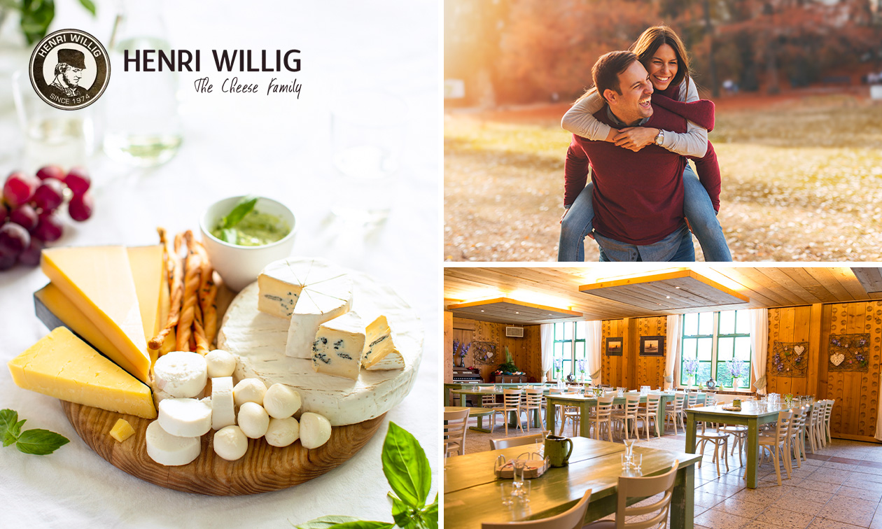 Wandeling + kaasarrangement of warm drankje + gebak op de Henri Willig-kaasboerderij