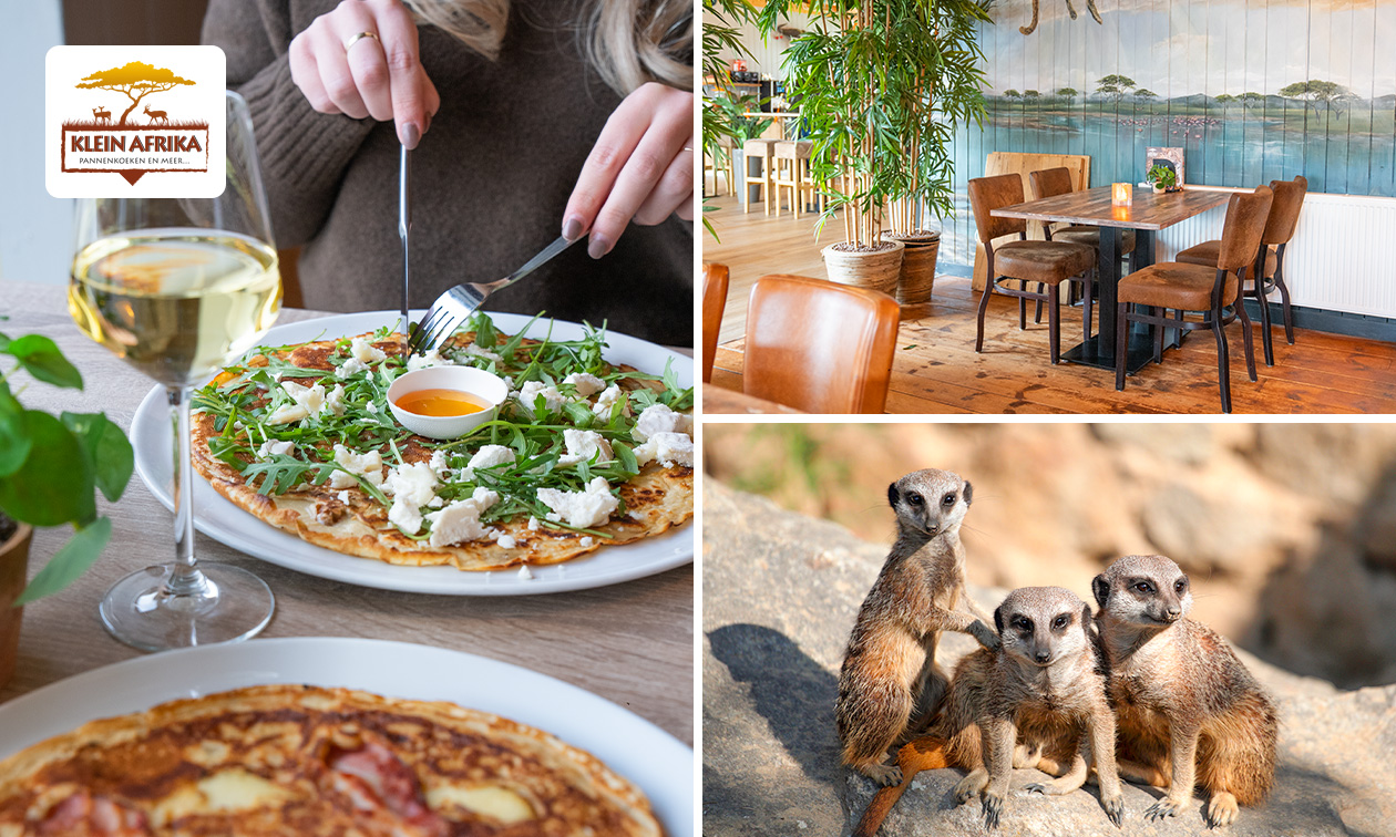 2-gangen keuzelunch bij Restaurant Klein Afrika