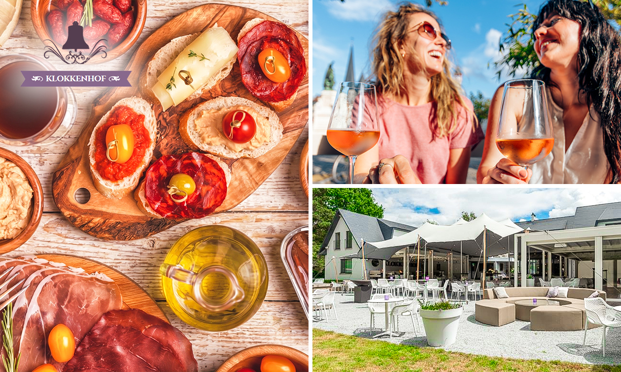 Tapasplank voor 2 personen + 2 aperol spritz of fles huiswijn