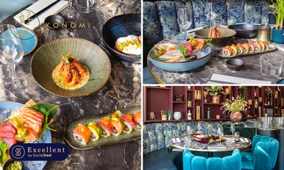 High sushi (1,5 uur) + pokébowl + evt. glas bubbels bij Restaurant Konomi