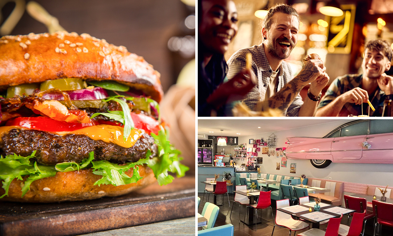 Burger naar keuze + milkshake, koffie of thee bij Restaurant La Belle Sluis