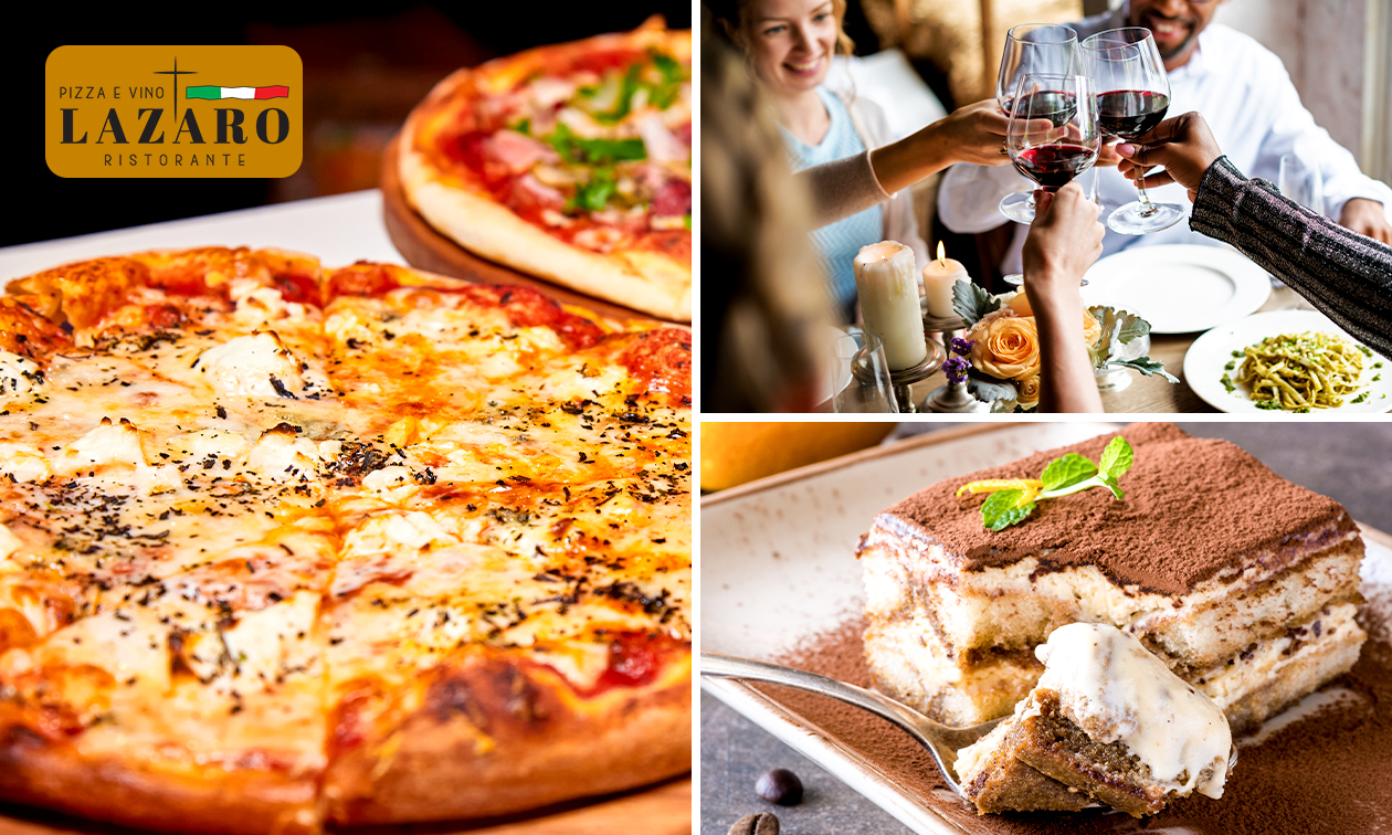 Italiaans 4-gangen keuzediner bij Restaurant Lazaro