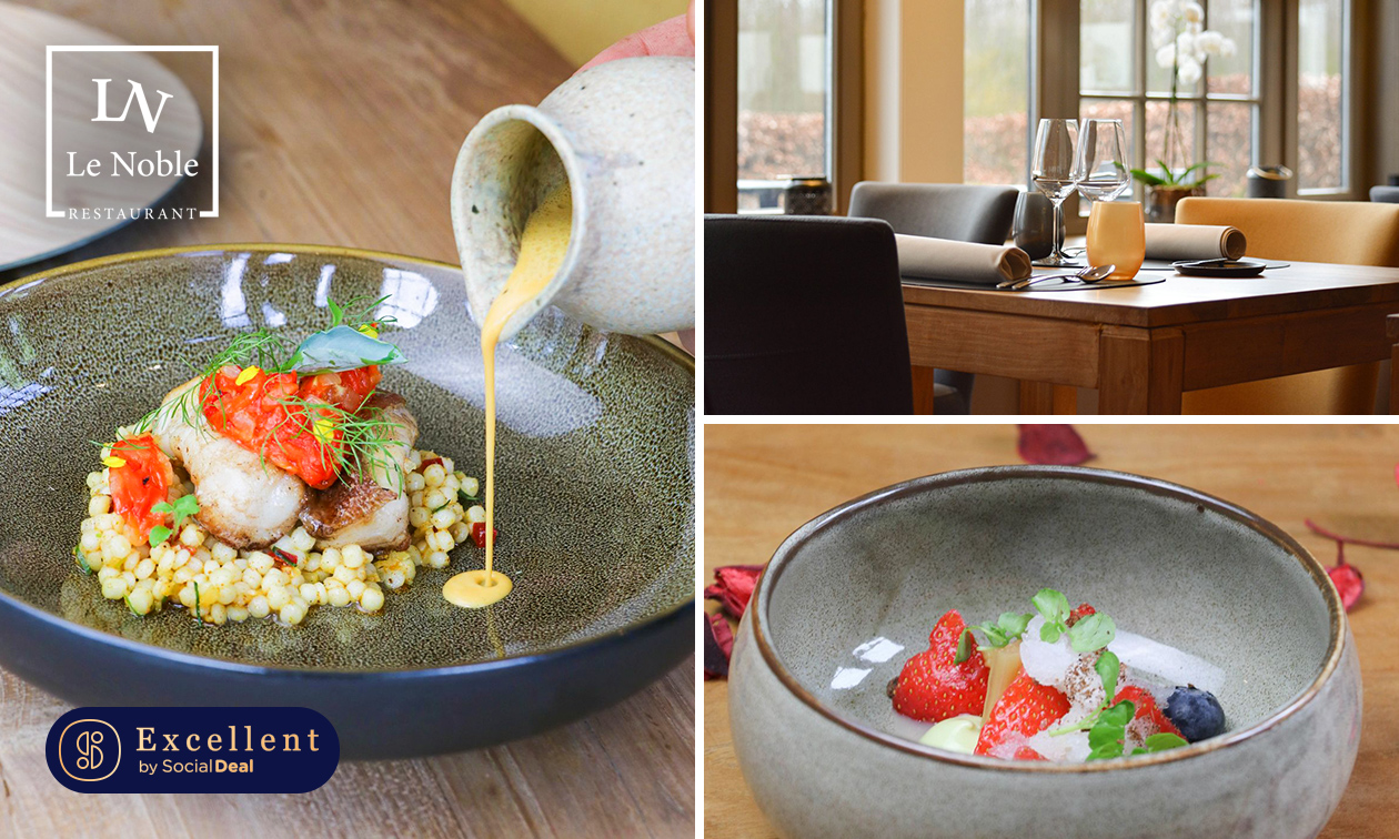 4-gangendiner of -lunch + amuses bij Restaurant Le Noble