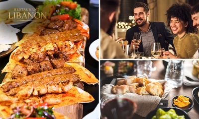 3-gangen keuzediner + broodmandje bij Restaurant Libanon