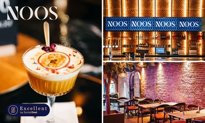 2 cocktails naar keuze + borrelhapjes bij Restaurant Noos
