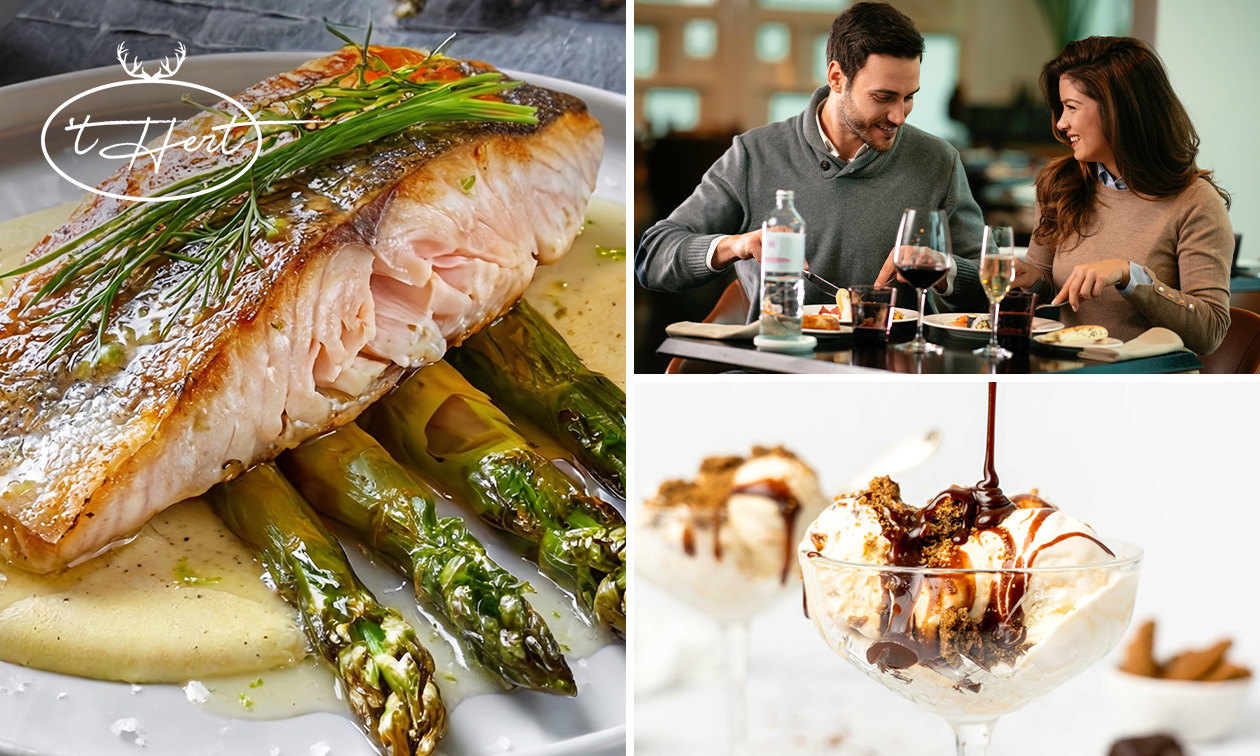 2- of 3-gangen aspergediner + amuse bij Restaurant Het Hert