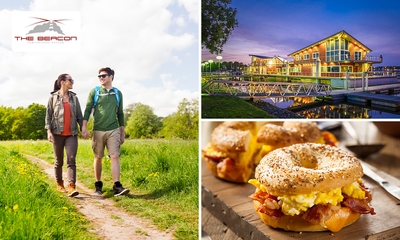 Wandelarrangement + koffie/thee + gebak + 2-gangenlunch bij Restaurant The Beacon