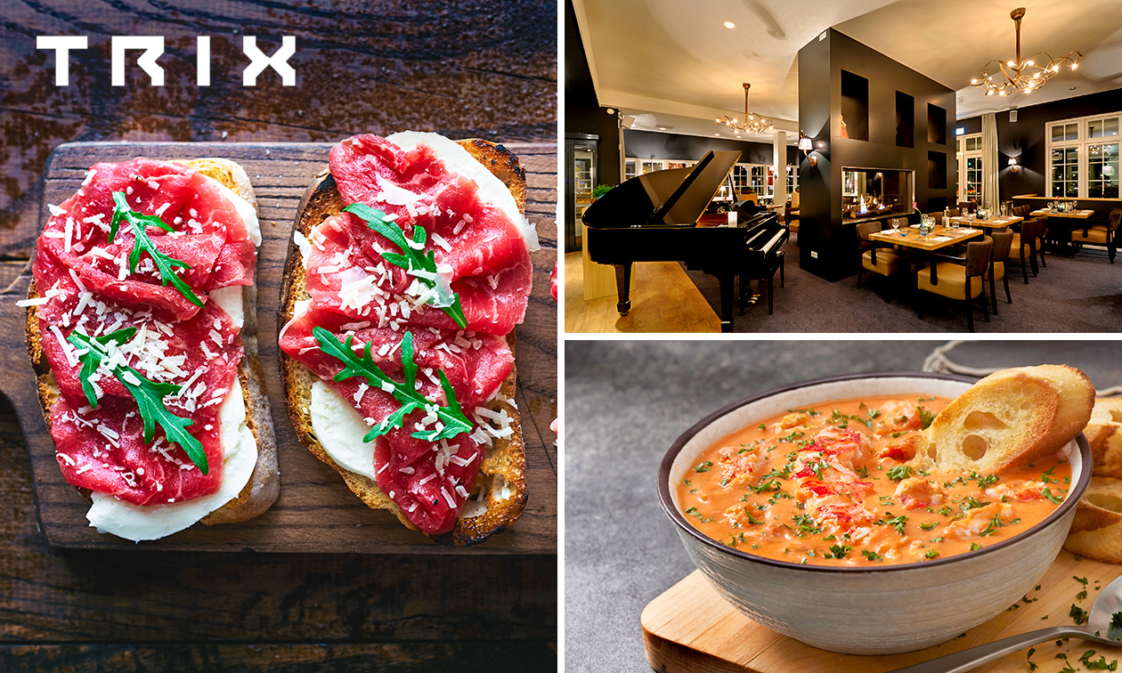 2-gangen keuzelunch bij Restaurant TRIX de Menthenberg