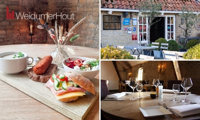 Lunchproeverij bij Restaurant WeidumerHout
