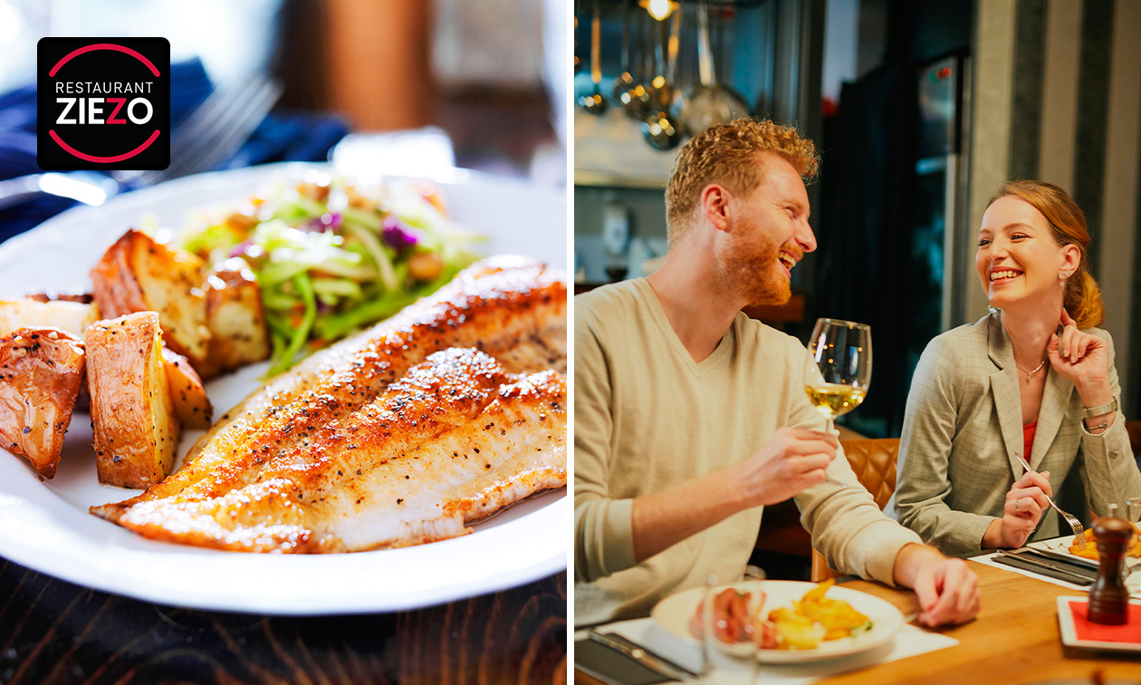 Hoofdgerecht naar keuze bij Restaurant Ziezo