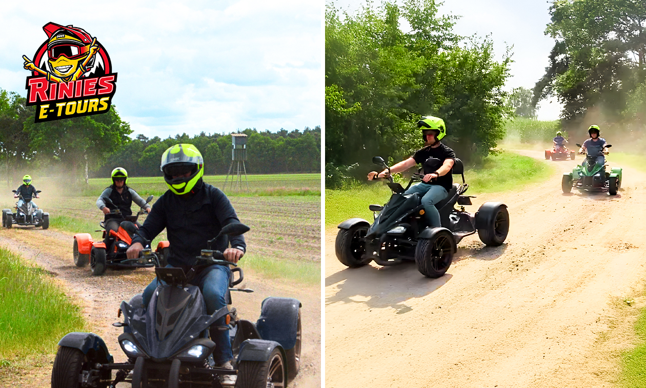 Tourrit op een e-quad (30 of 60 min) + warme drank + evt. broodje bal