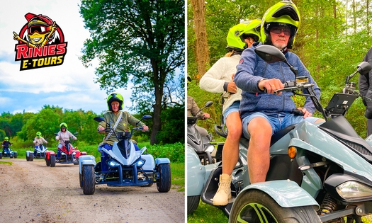 Tourrit op een e-quad (30 of 60 min) + warme drank + lekkernij