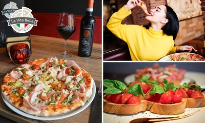 Italiaanse 2-gangen keuzelunch bij Ristorante Pizzeria La Vita Bella