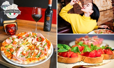 Italiaanse 2-gangen keuzelunch bij Ristorante Pizzeria La Vita Bella